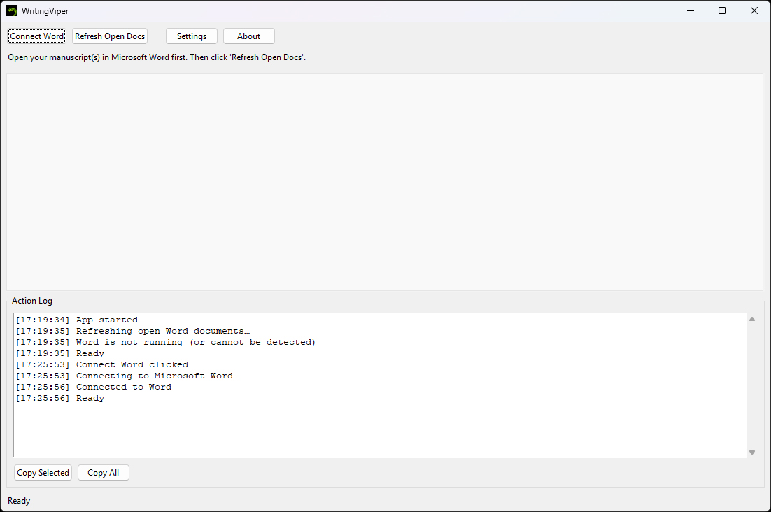 WritingViper opens Microsoft 365 Word