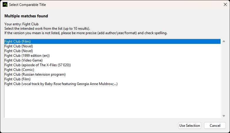 WritingViper Select Comparable Title